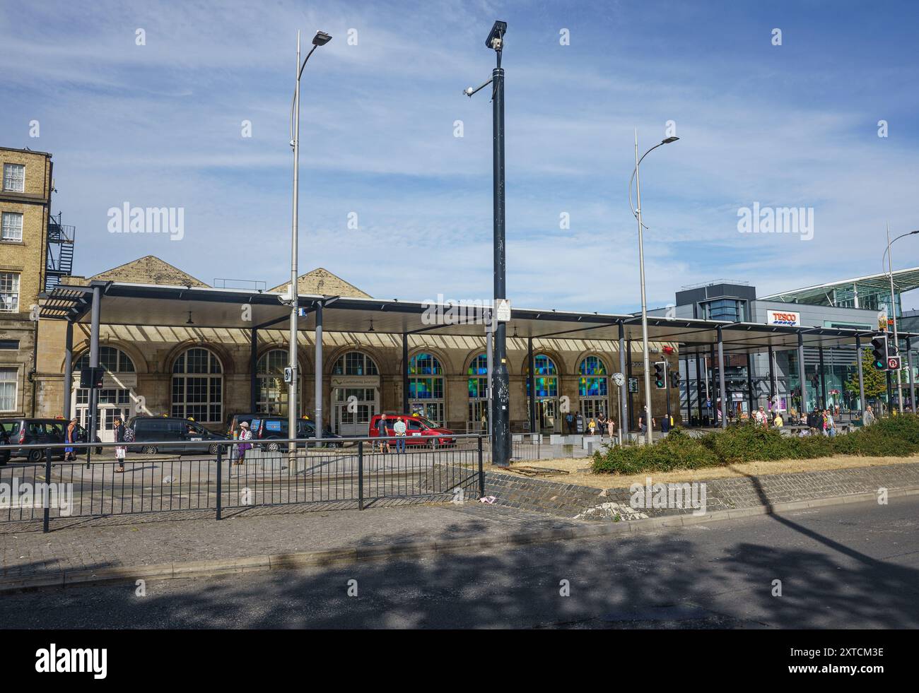 Hull, East Yorkshire. Gare Paragon dans le centre-ville. Fermé pendant les récentes émeutes. Personnel félicité par le gouvernement pour leurs actions rapides. Banque D'Images