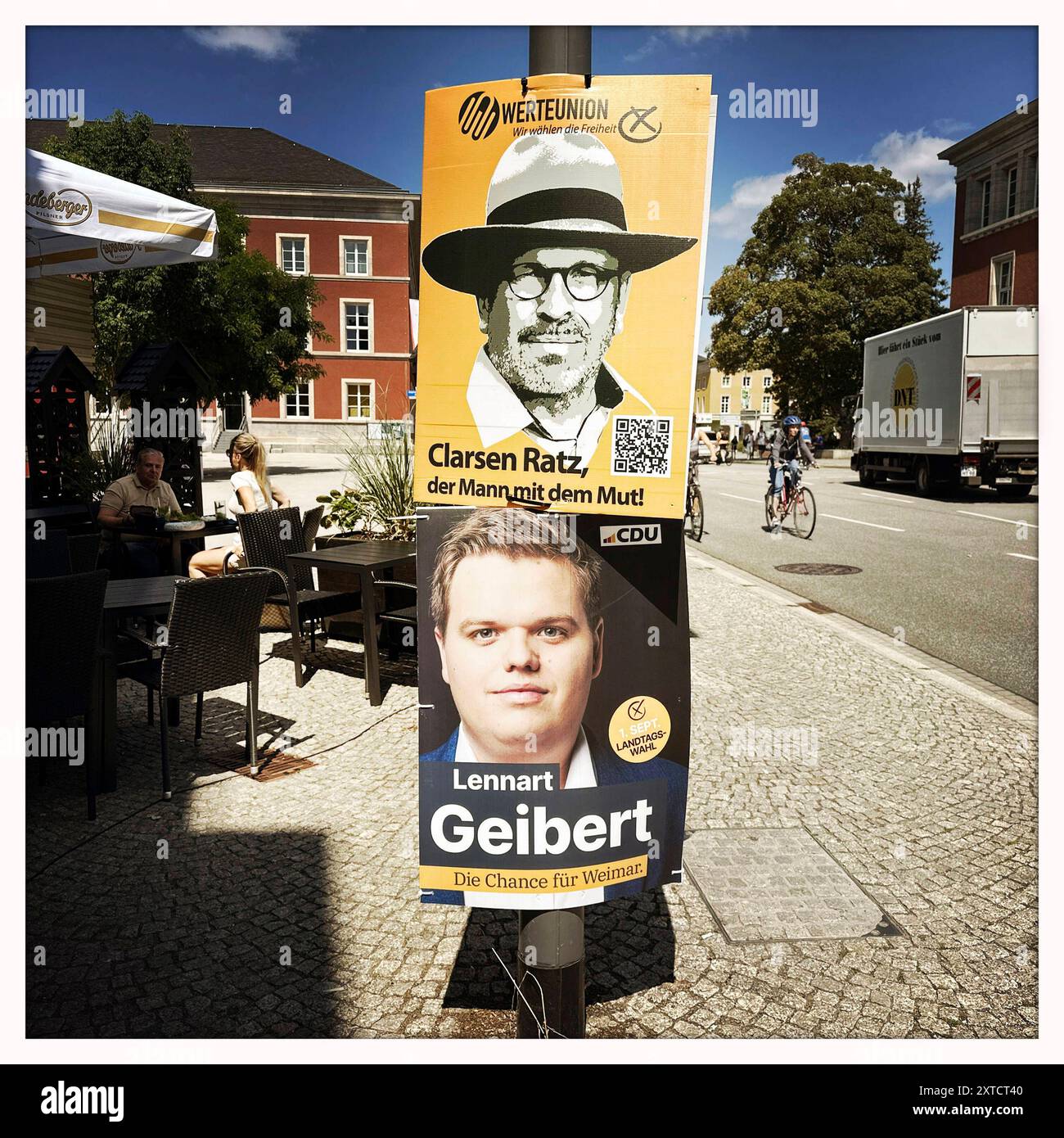 Werteunion Landtagswahl Thueringen *** valeurs Union State Election Thuringe Banque D'Images