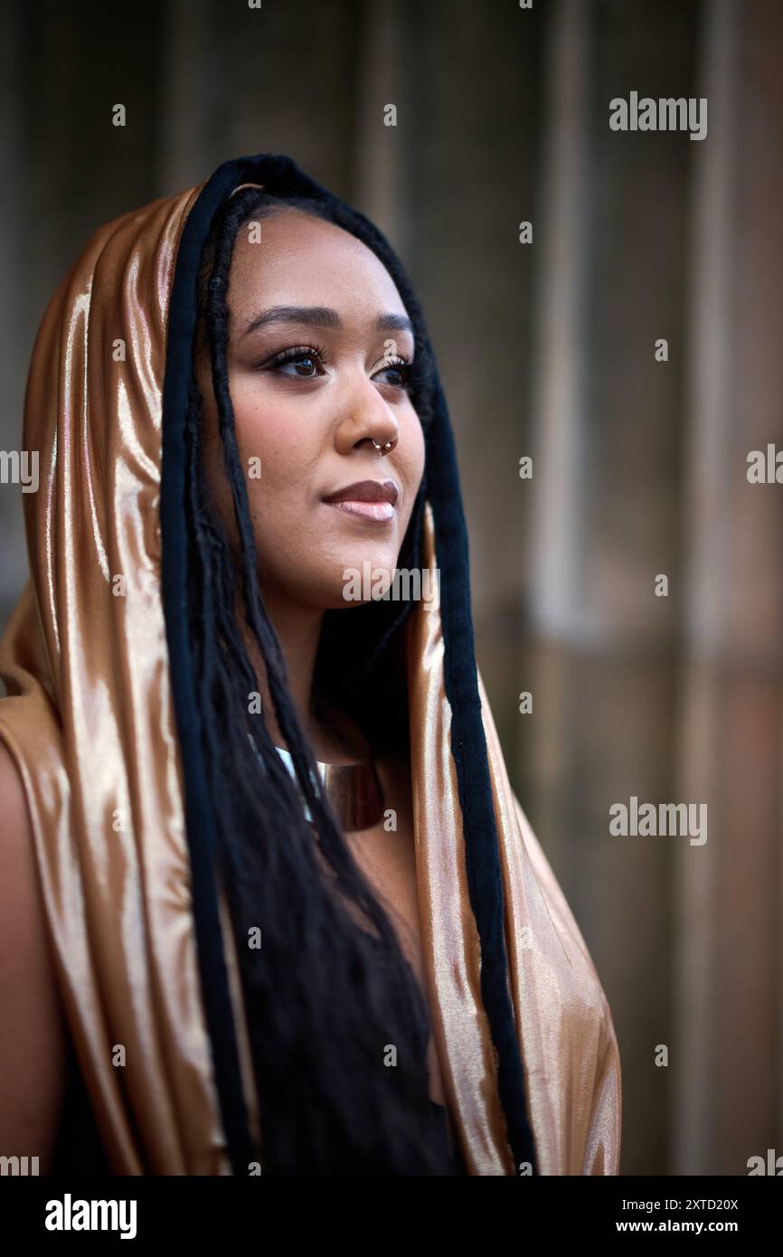 Édimbourg Écosse, Royaume-Uni 14 août 2024. Emilie Louise Israel à George Street pour un appel photo Fringe Festival d'Édimbourg pour House of Cléopâtre. crédit sst/alamy live news Banque D'Images