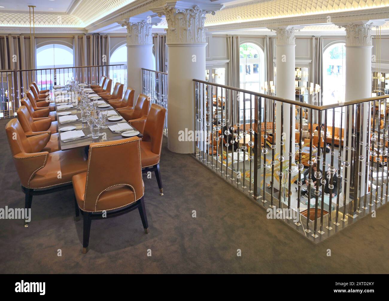 Le restaurant et bar Northall de l'hôtel Corinthia, Londres, Royaume-Uni. Un hôtel 5 étoiles exclusif au coeur de Westminster. Banque D'Images