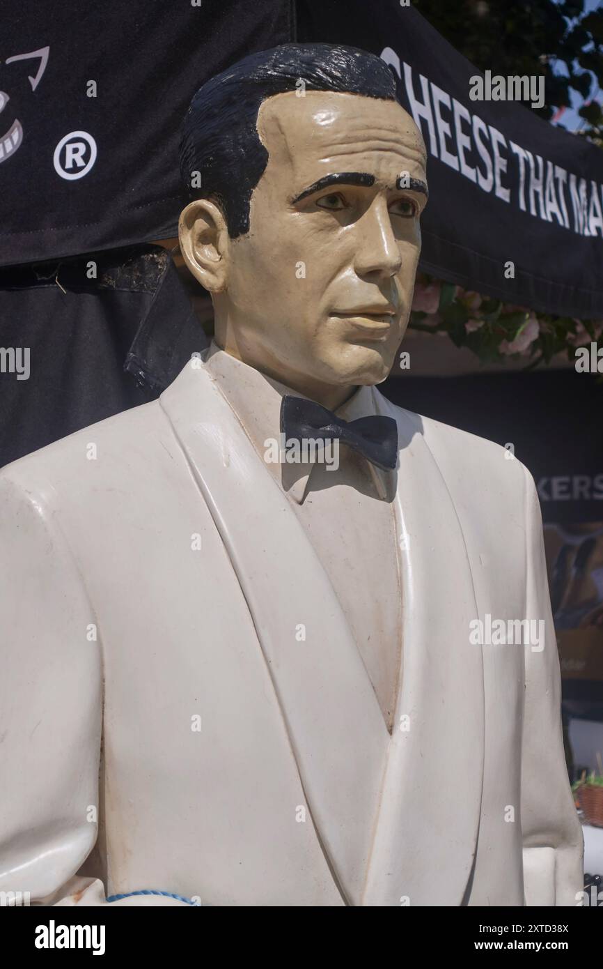 Statue de Humphrey Bogart Banque D'Images