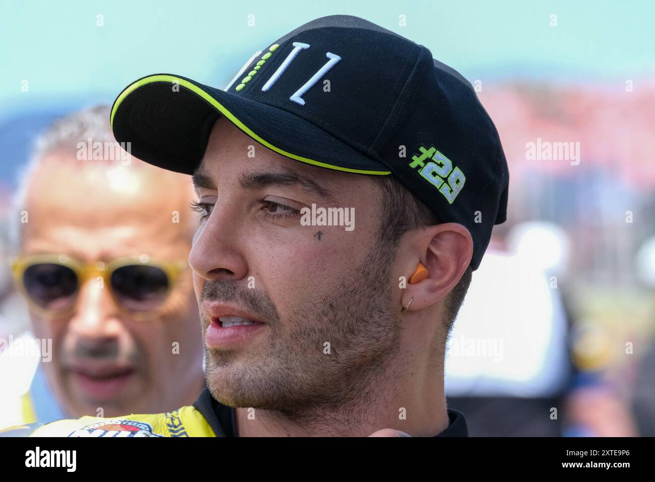 Portrait de (29) Andrea Iannone d'Italie de Team GoEleven, pilote Ducati Panigale V4R lors du Championnat du monde FIM Motul Superbike - Round 04 - Banque D'Images