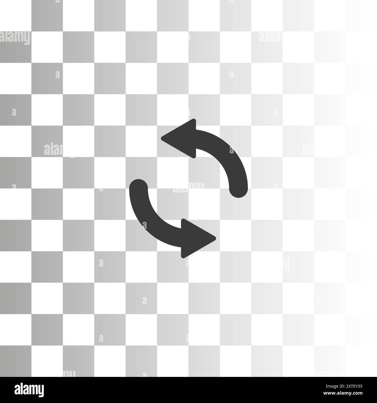 Flèches noires dans un cercle isolé sur un vecteur de fond blanc. Flèches noires simples. Direction des flèches dans un cercle. Cercle fermé avec flèche Illustration de Vecteur