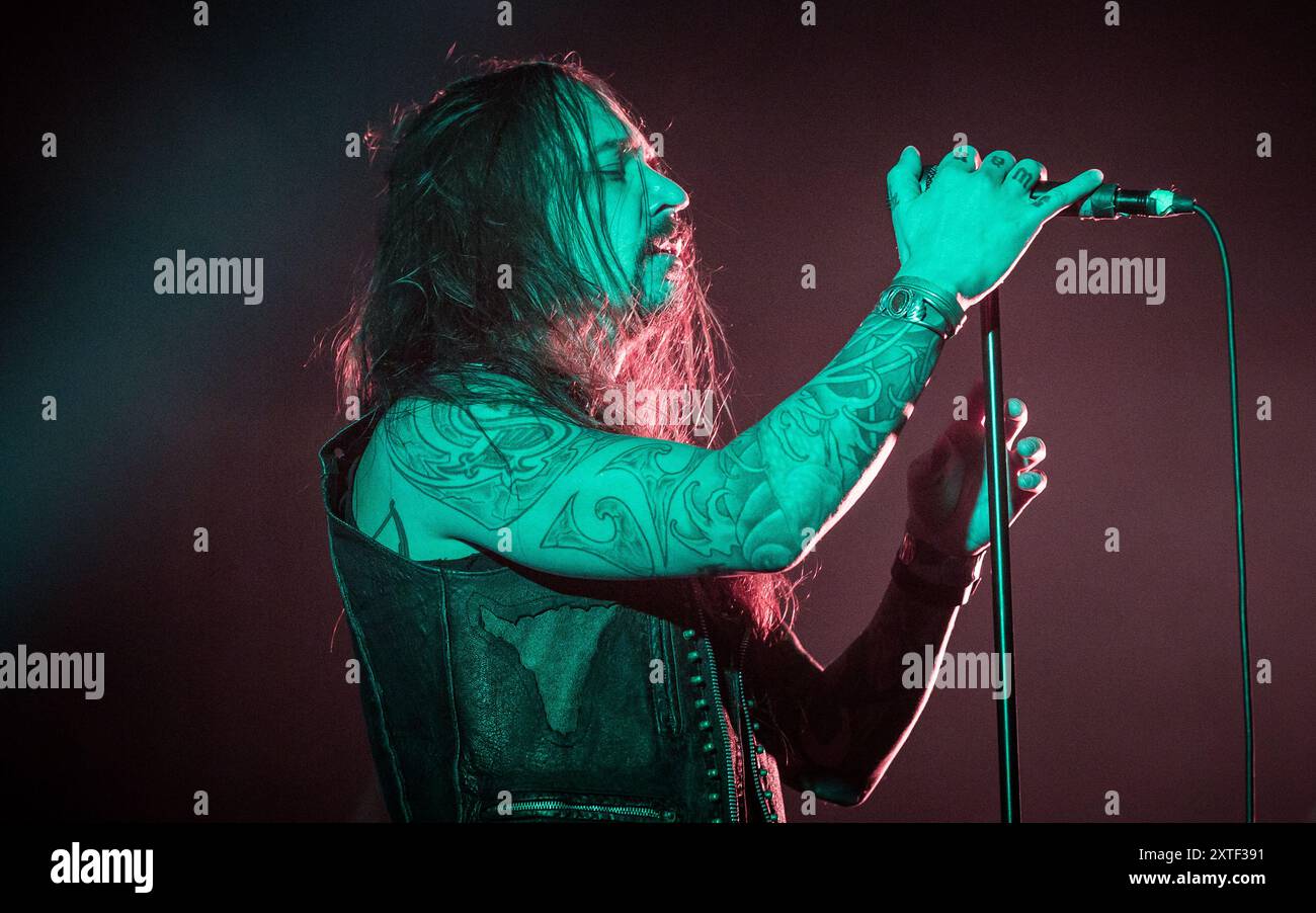 Tomi Joutsen d'Amorphis en live Banque D'Images