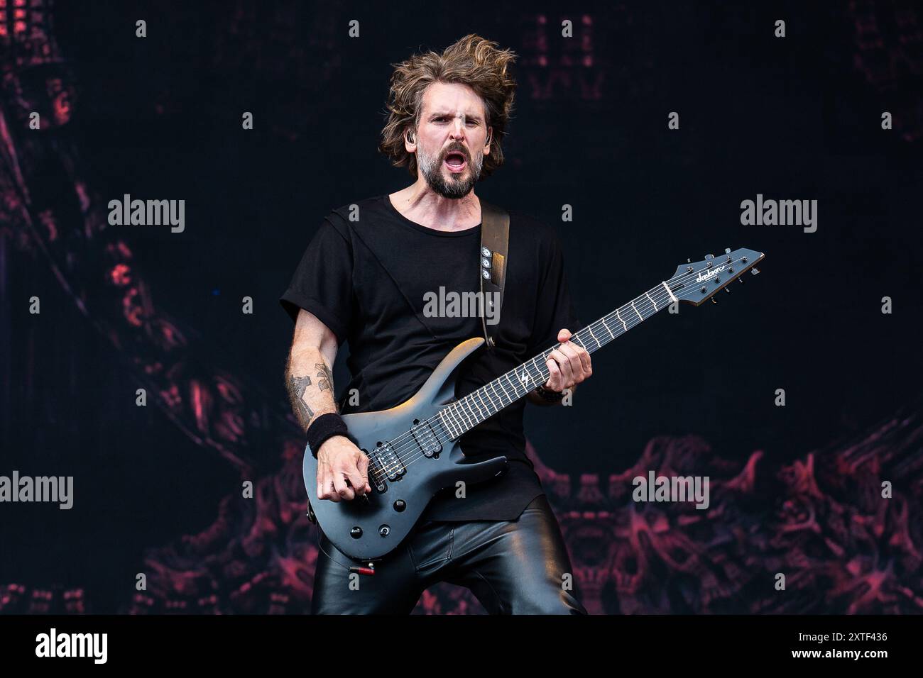 Stefan Helleblad de Within Temptation en live Banque D'Images