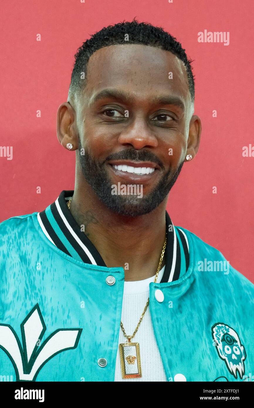 Londres, Royaume-Uni. 14 août 2024. Richard Blackwood vu au gala britannique de la projection d'Alien Romulus. Photo de Julie Edwards./Alamy Live News Banque D'Images