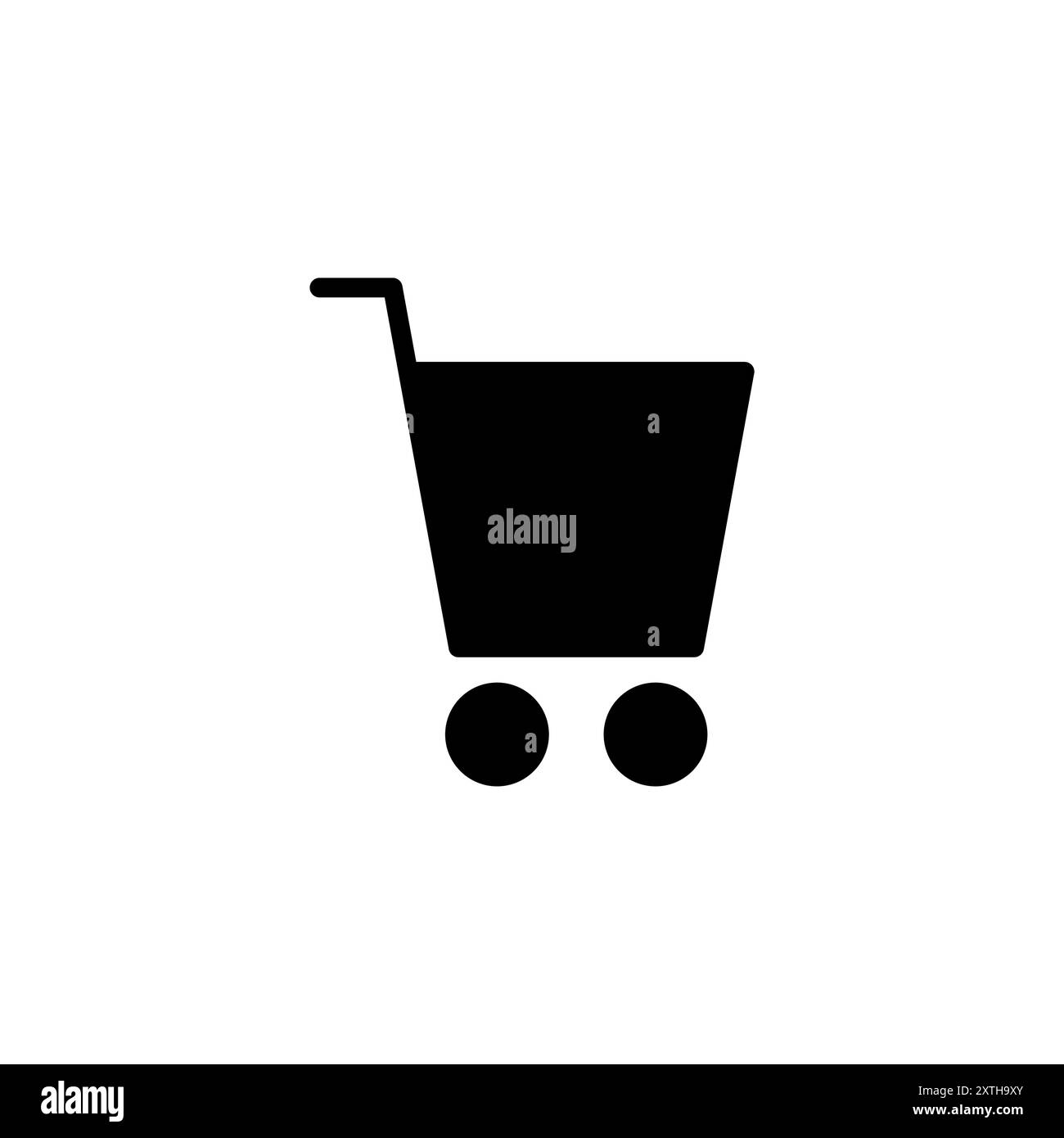 Logo d'icône de shopping. Panneau et symbole du panier. Icône chariot Illustration de Vecteur