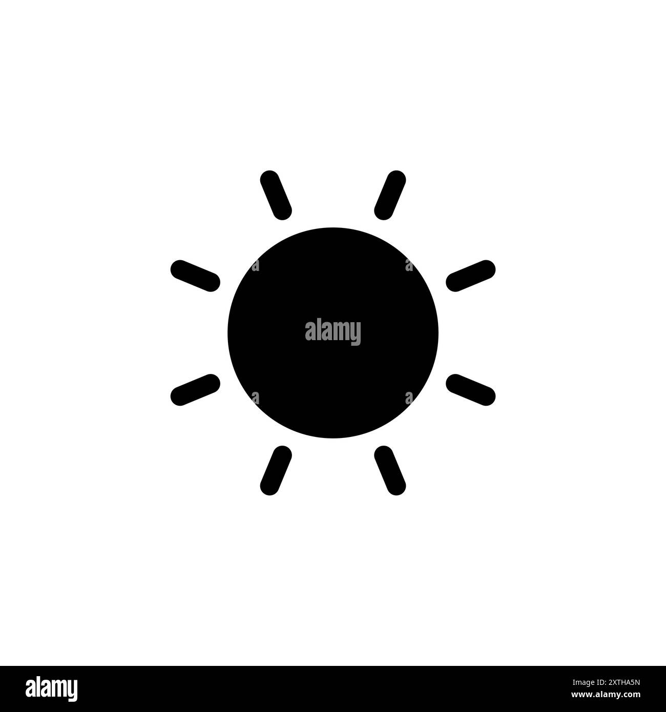 Logo Sun Icon. Signe et symbole de luminosité Illustration de Vecteur