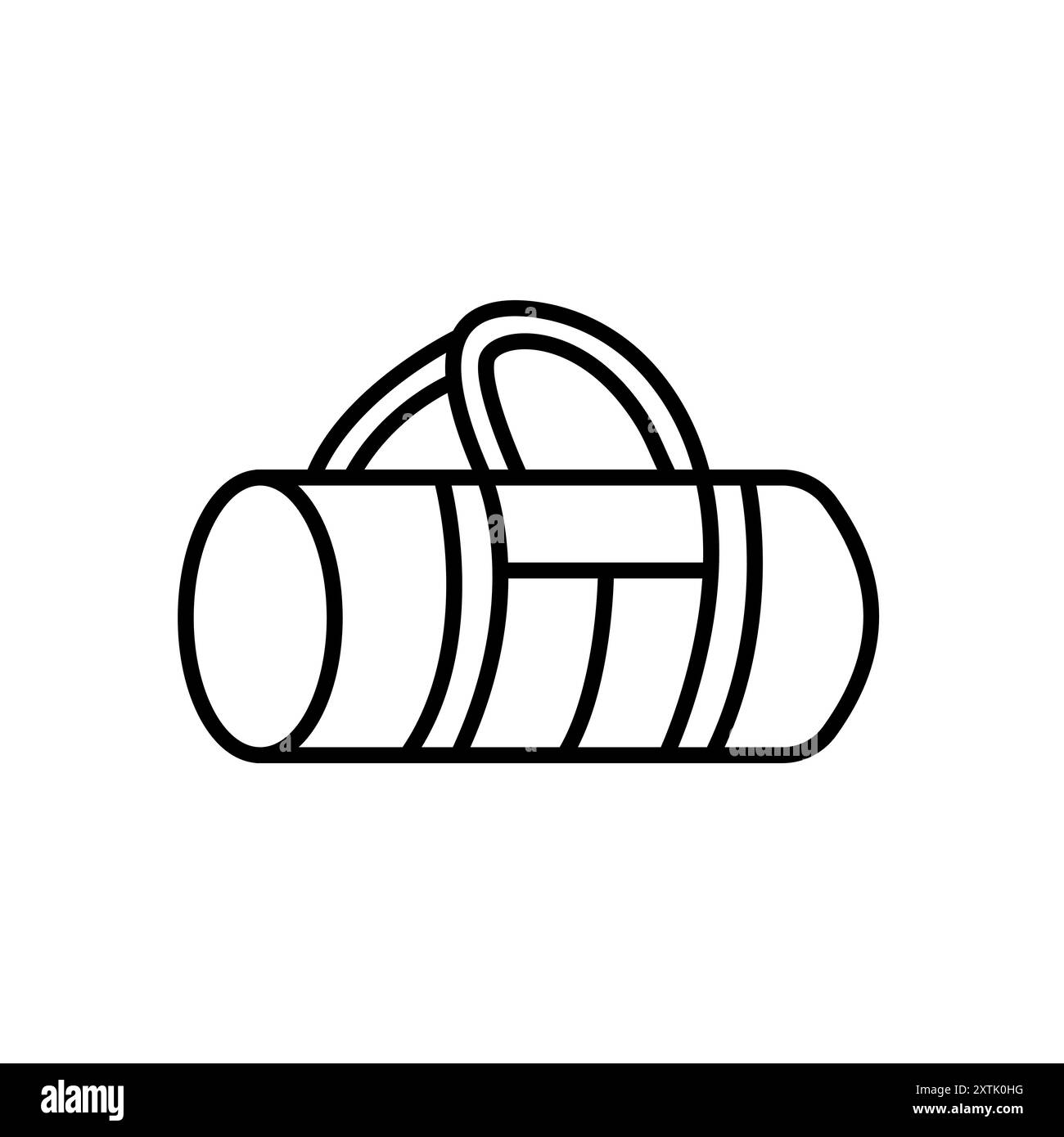 Icône de la ligne du sac de gym. signe de style linéaire pour le concept mobile et la conception web. Icône de vecteur de contour de sac de sport. Symbole, illustration du logo. Graphiques vectoriels Illustration de Vecteur