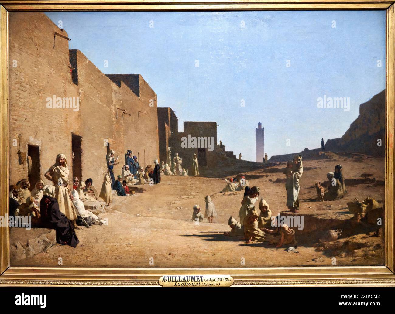 Gustave Guillaumet (Puteaux 1840 - Paris 1887), Laghouat, Sahara algérien 1879, Musée d'Orsay, Paris, France Banque D'Images