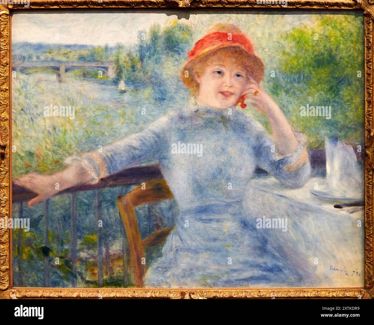 Pierre Auguste Renoir (Limoges 1841 - Cagnes-sur-mer 1919), Alphonsine Fournaise, 1879, Musée d'Orsay, Paris, France Banque D'Images