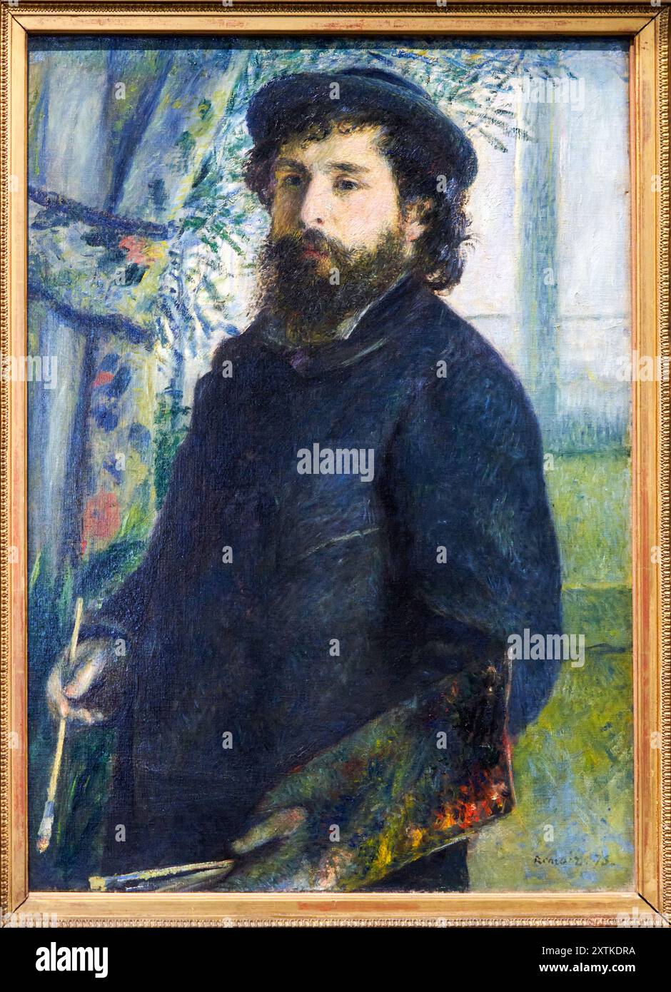 Pierre Auguste Renoir (Limoges 1841 - Cagnes-sur-mer 1919), Claude Monet, 1875, Musée d'Orsay, Paris, France Banque D'Images