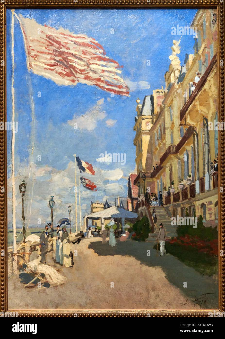 L'Hotel des Roches Noires, Trouville, par Claude Monet, 1870