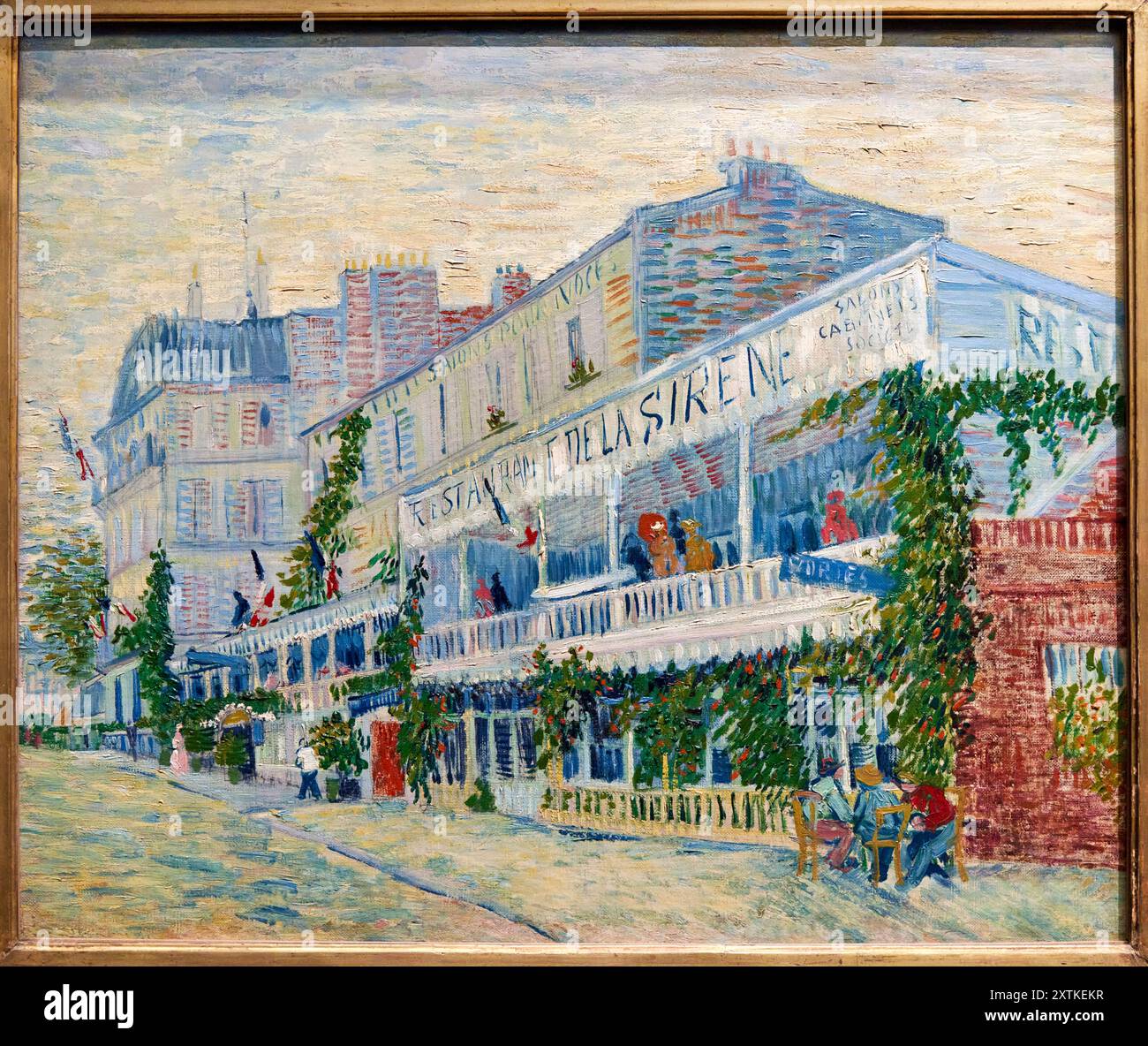 Vincent Van Gogh (Groot Zundert (pays-Bas) 1853 - Auvers-sur-Oise 1890), le Restaurant de la Sirène à Asnières, 1887, Musée d'Orsay, Paris, France Banque D'Images