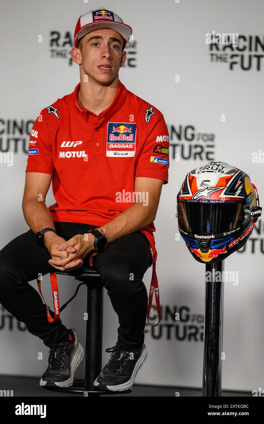 Pedro ACOSTA (SPA) - Red Bull GASGAS Tech3 participe à la conférence de presse du MotoGP Motorrad Grand Prix von Österreich 2024 au Red Bull Ring. Banque D'Images