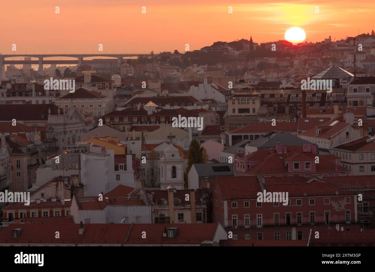 Vue sur la ville de Lisbonne au Portugal en Europe Banque D'Images