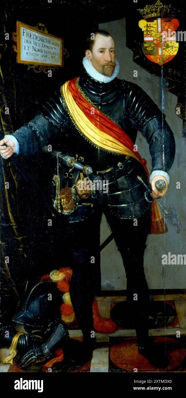 Frédéric II (1534 – 1588) roi de Danemark et de Norvège. Portrait par Hans Knieper Banque D'Images