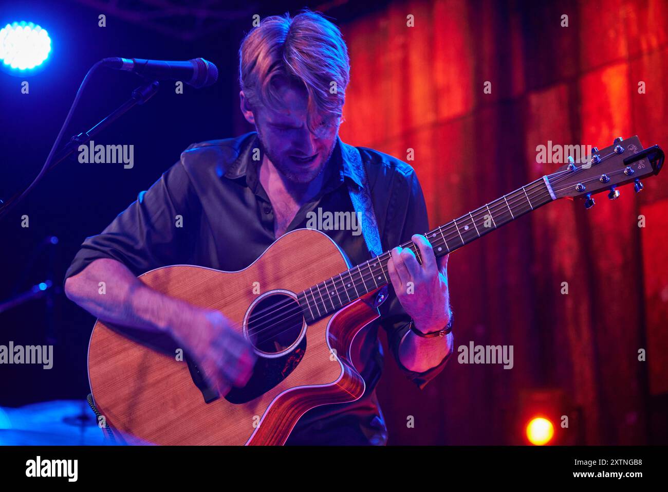 Concert de Kiefer Sutherland au Lincoln Drill Hall, Lincoln, Royaume-Uni. 15 août 2024. Crédit : Phil Crow/Alamy Live News Banque D'Images