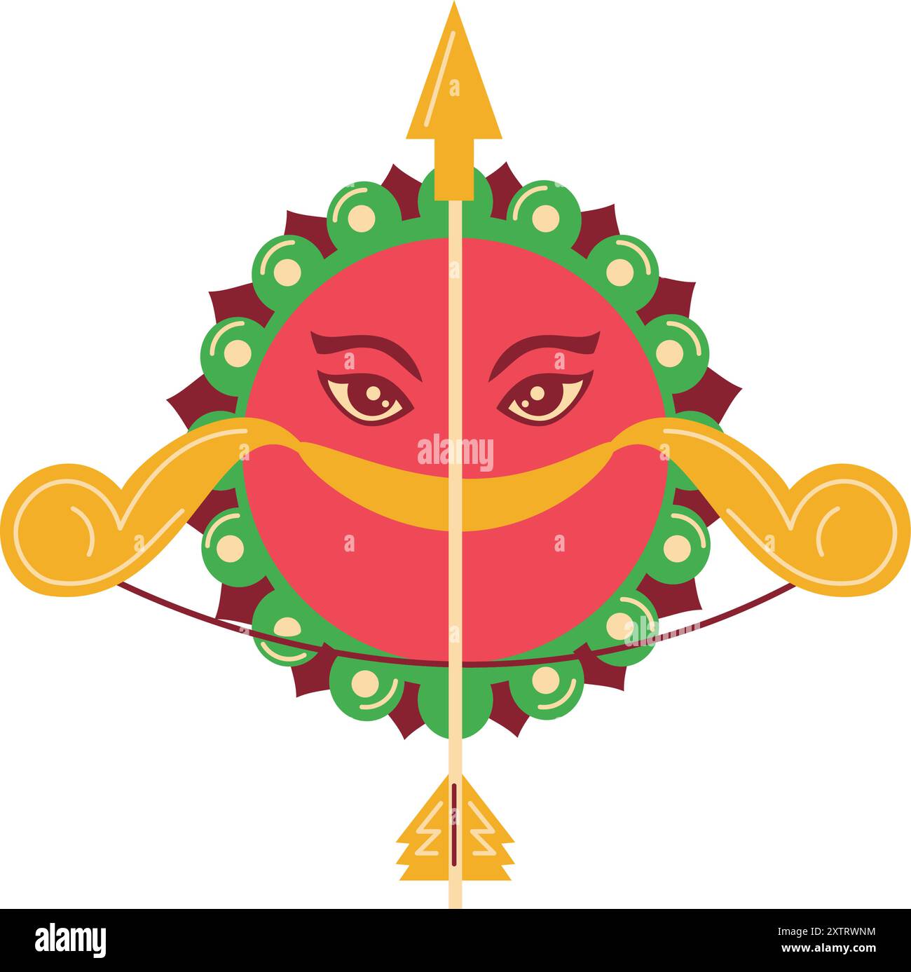 fête de la déesse durga navratri Illustration de Vecteur