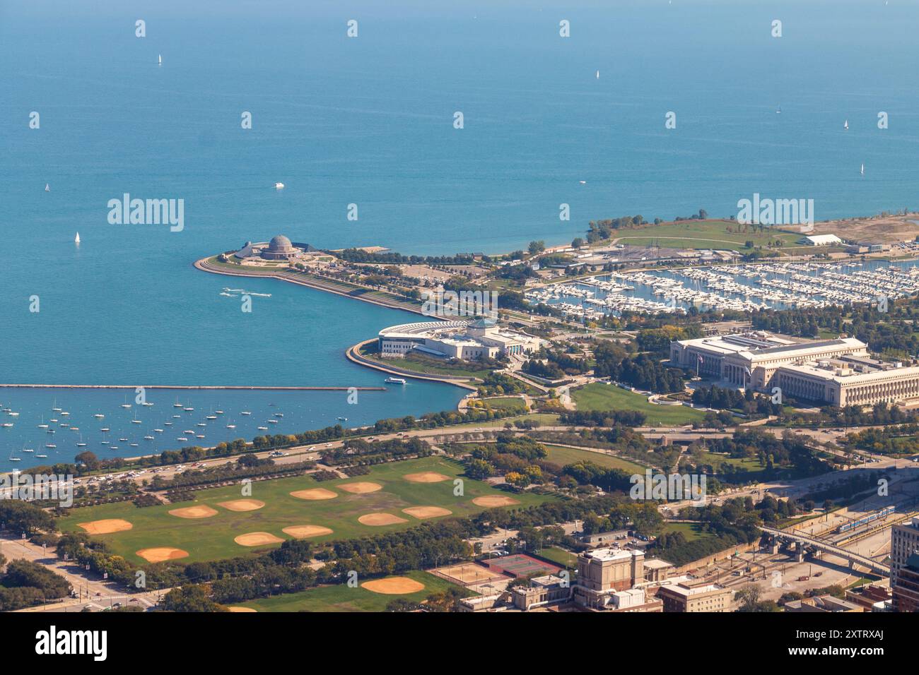 Adler Planetarium dans le centre-ville de Chicago, Illinois, États-Unis Banque D'Images