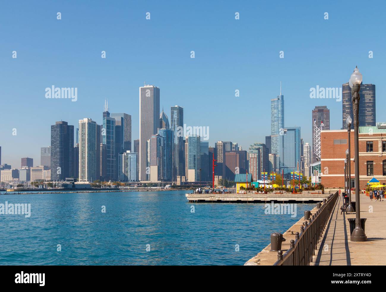 The Modern architecture Tower Buildings in Downtown Chicago, Illinois, États-Unis Banque D'Images