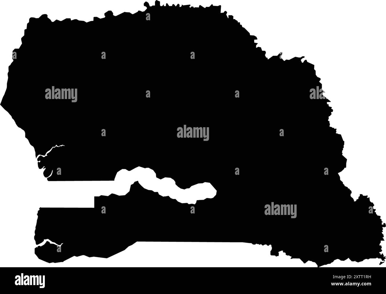 conception d'illustration d'icône de carte sinegal Illustration de Vecteur