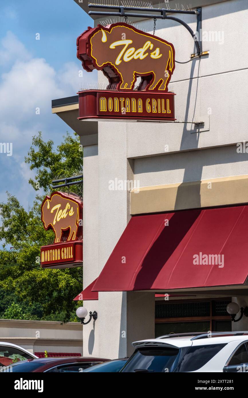 Restaurant Ted's Montana Grill à Buford, Géorgie, près d'Atlanta. (ÉTATS-UNIS) Banque D'Images