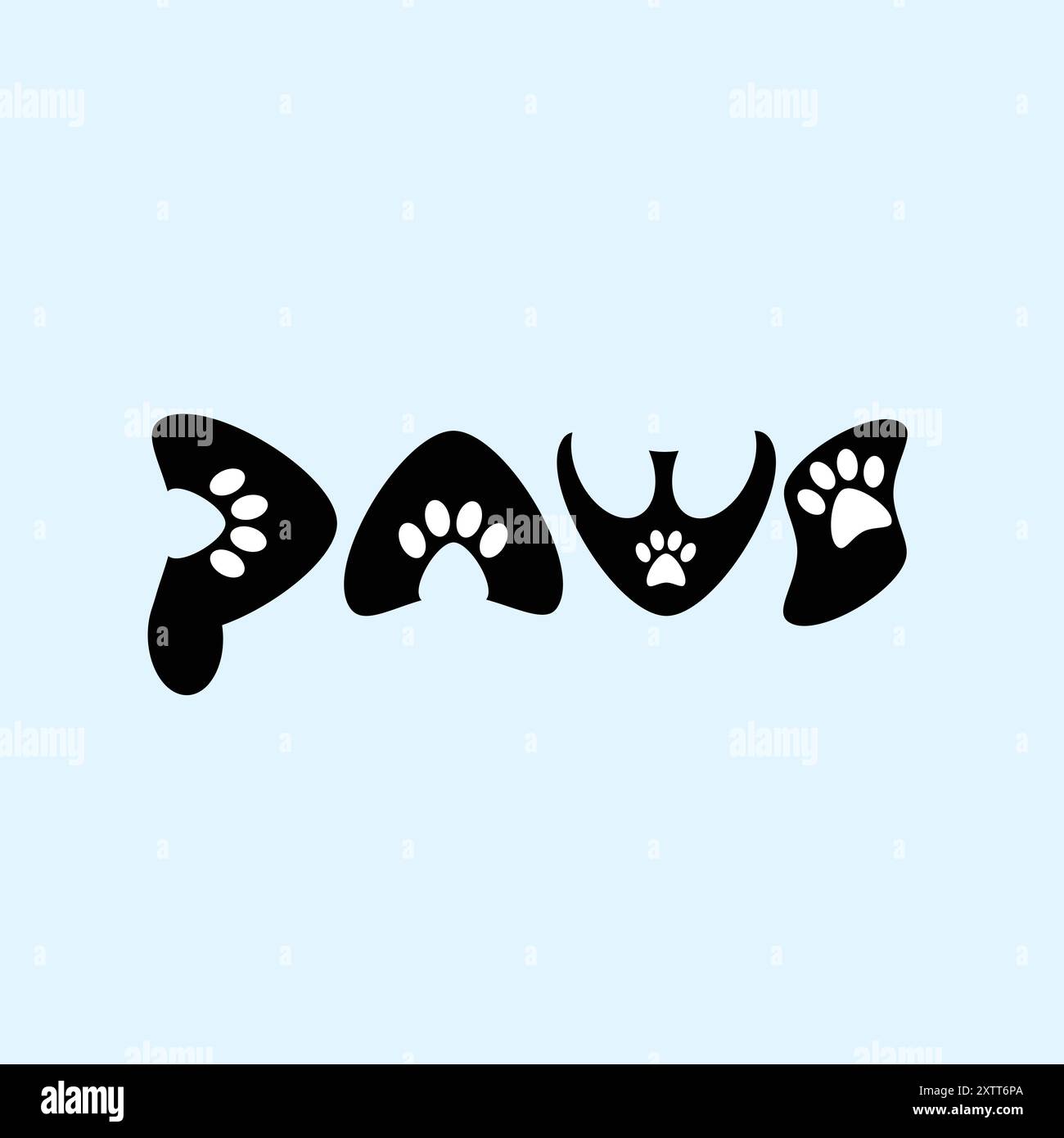 Cat Lover Paws et Mew drôle Illustration de Vecteur