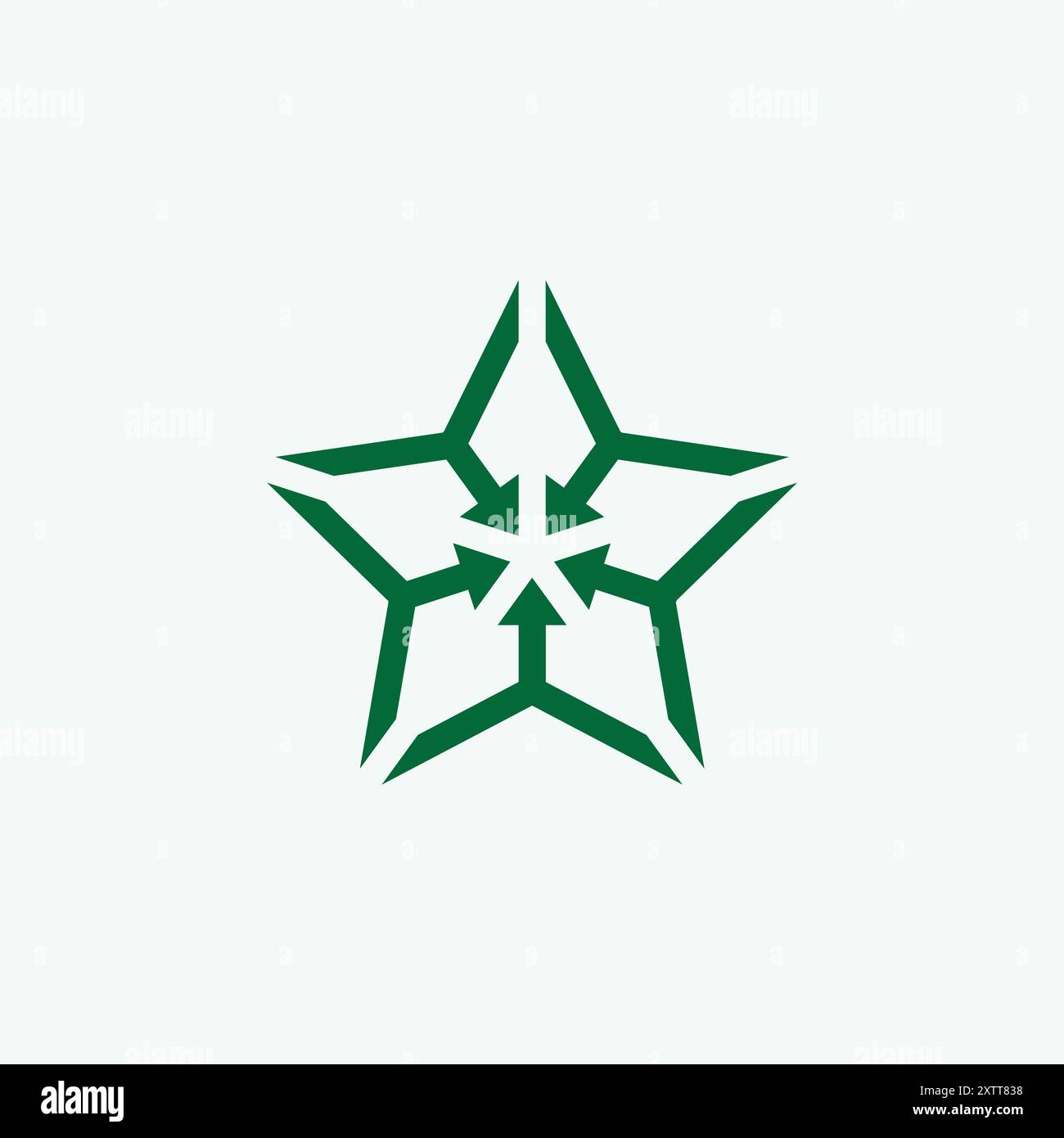 Design créatif de l'icône Star Line Illustration de Vecteur