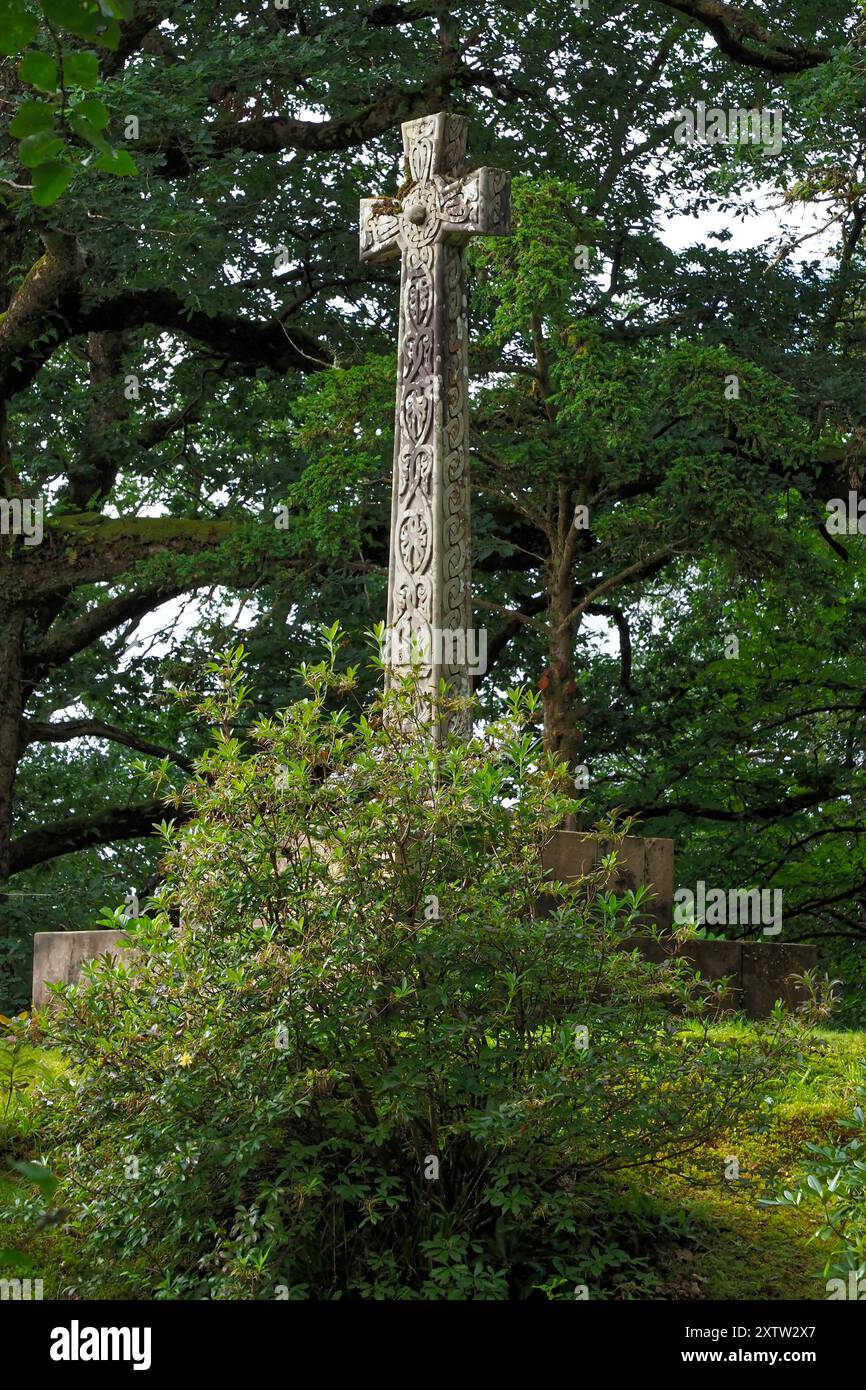 Croix celtique, Écosse, Royaume-Uni, Banque D'Images
