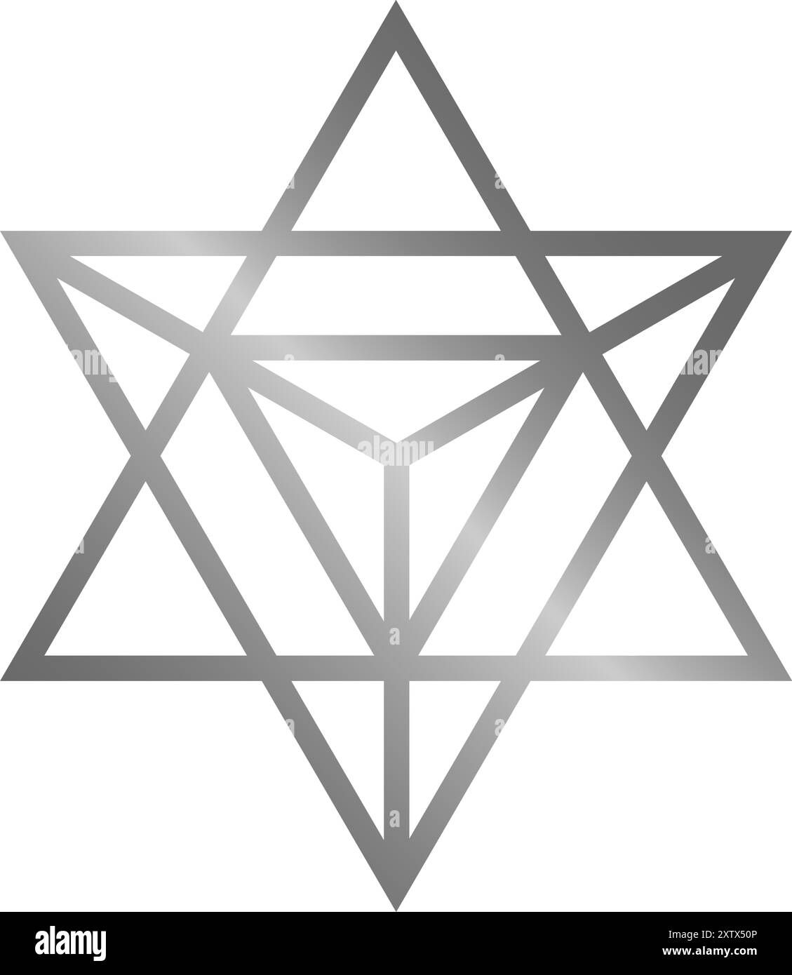 Vecteur Merkaba isolé sur fond blanc géométrie sacrée symbole merkabah. Illustration de Vecteur