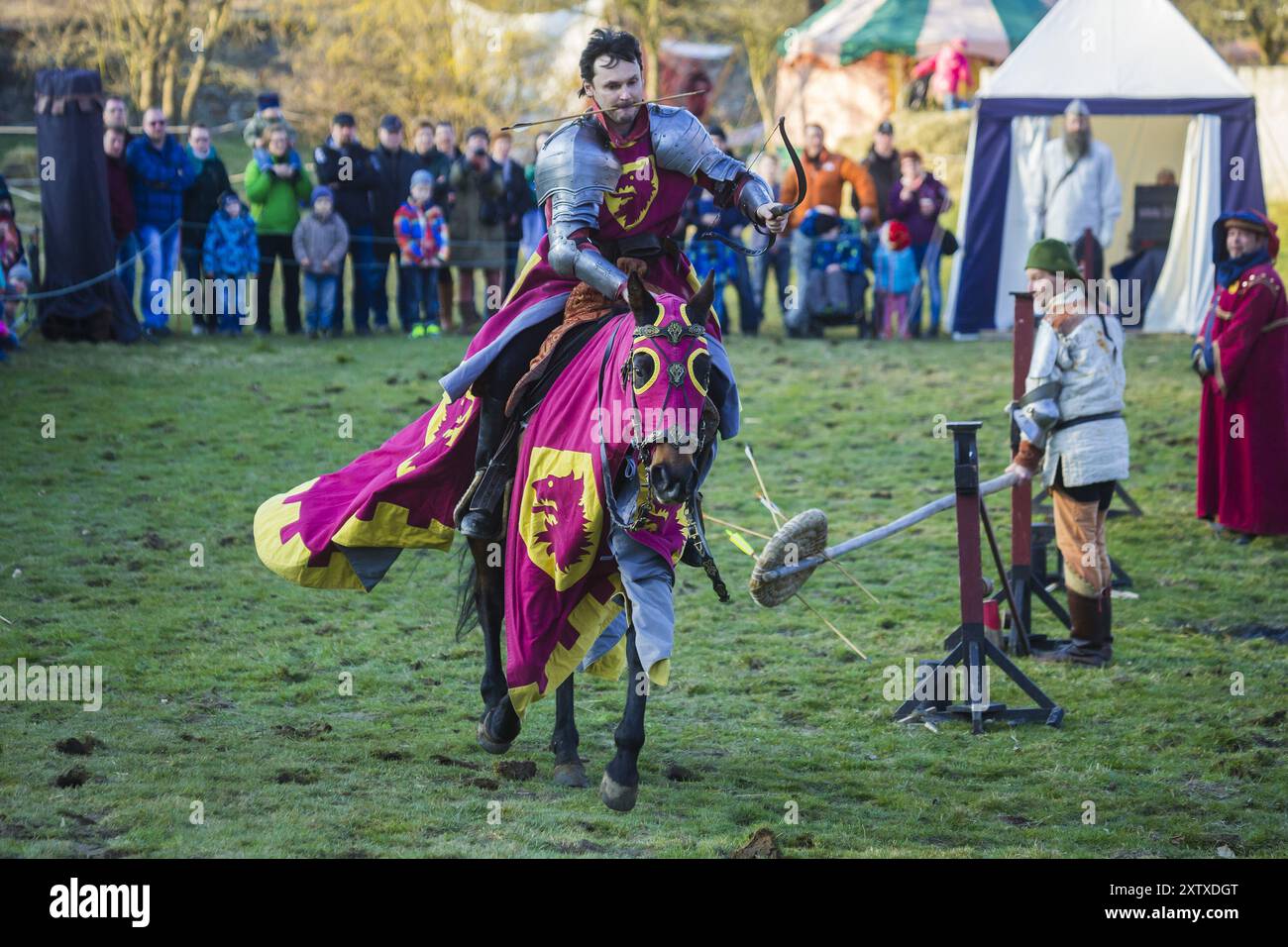 Tournoi des Chevaliers Altzella Banque D'Images