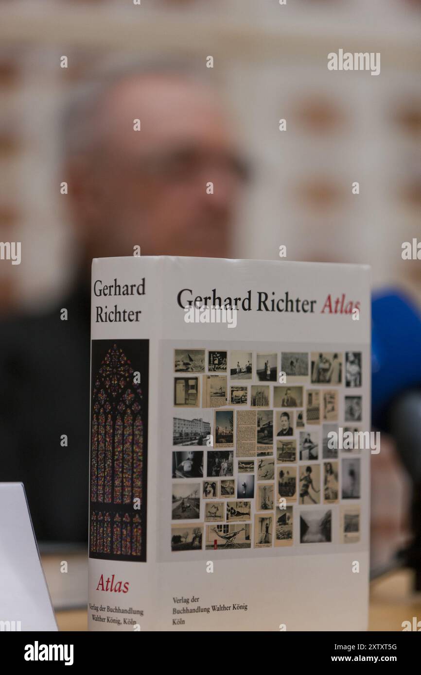 Gerhard Richter, à l'événement presse pour son exposition ATLAS en 2012, à l'occasion de son 80e anniversaire. Gerhard Richter (né le 9 février 1932 à D. Banque D'Images