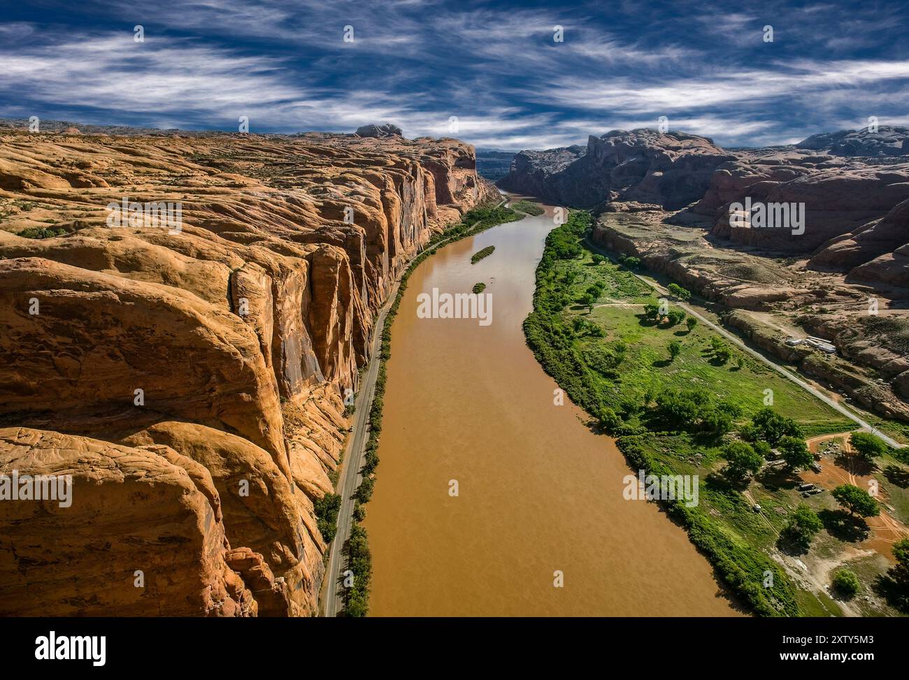 Fleuve Colorado, Utah Banque D'Images