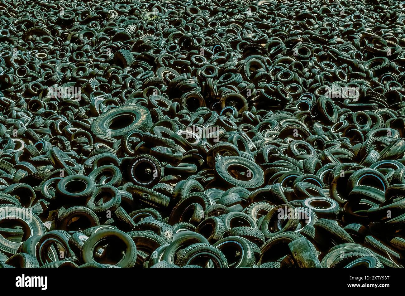 Tire Graveyard, Pennsylvanie orientale Banque D'Images