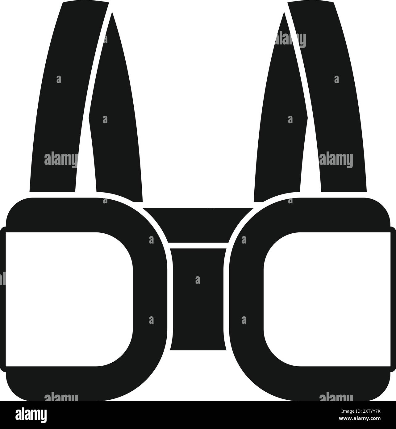 Silhouette noire de l'équipement de sport de protection porté par les joueurs de football pour réduire l'impact Illustration de Vecteur