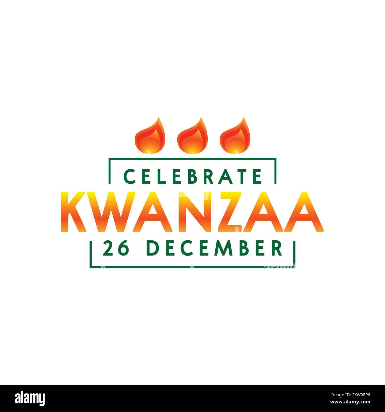 Célébrez Kwanzaa 26 décembre avec la conception de vecteur de flamme de feu Illustration de Vecteur Célébrez Kwanzaa 26 décembre avec la conception de vecteur de flamme de feu Illustration de Vecteur