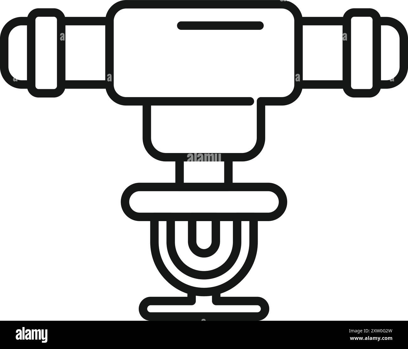 Le système de gicleurs d'incendie est une mesure active de protection contre l'incendie, facilement disponible en cas d'urgence incendie Illustration de Vecteur