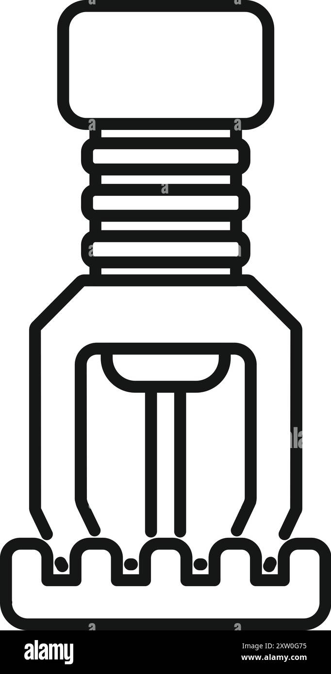 Le système de gicleurs d'incendie est une mesure active de protection contre l'incendie, consistant en un système d'alimentation en eau, fournissant une pression et un débit adéquats à un système de tuyauterie de distribution d'eau Illustration de Vecteur