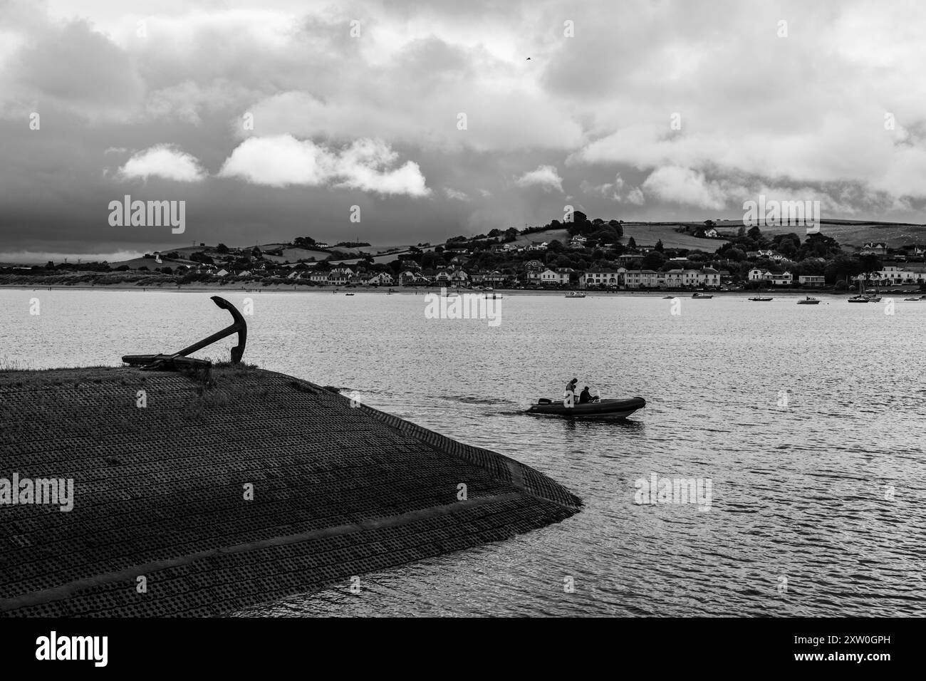 Sur Appledore Quay à côté de la rivière Torridge Bideford Nord Devon dans l'ouest de l'Angleterre Royaume-Uni Banque D'Images