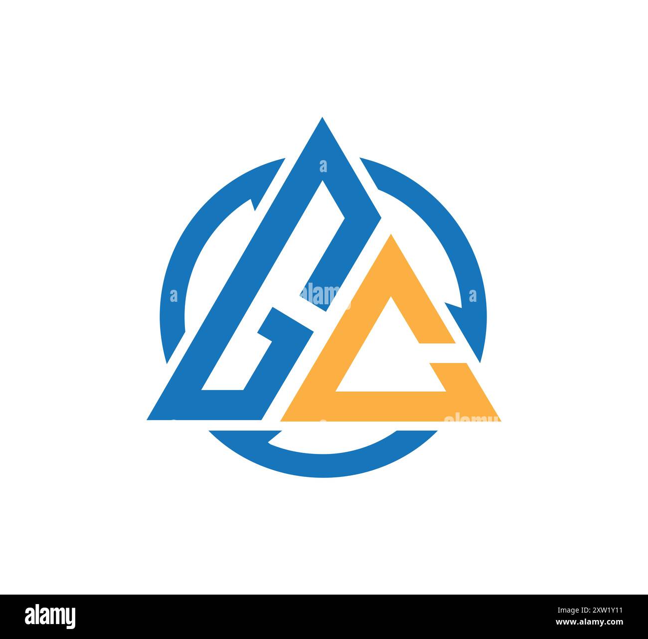 vecteur initial de conception de logo de lettre cg, logo cg, icône cg, symbole cg, cg initial, lettre cg, vecteur cg, logo gc, lettre gc, icône gc, symbole gc, vecteur gc Illustration de Vecteur