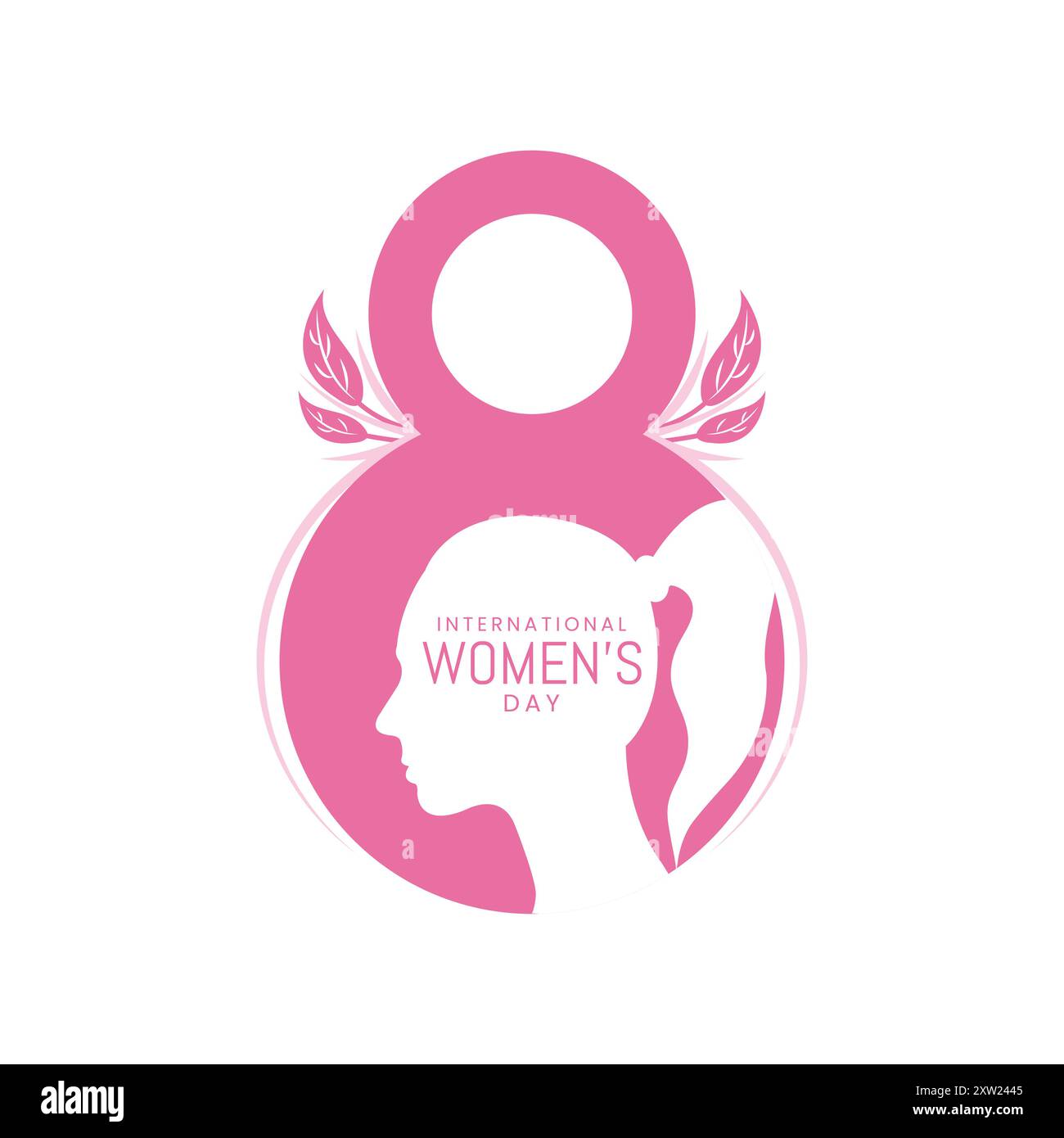 Joyeux Design créatif pour la Journée de la femme Illustration de Vecteur