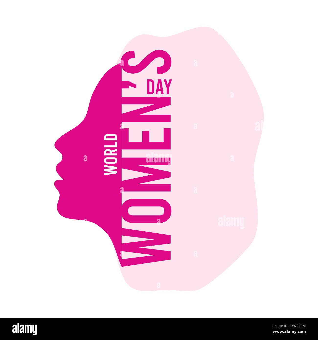 Joyeux Design créatif pour la Journée de la femme Illustration de Vecteur