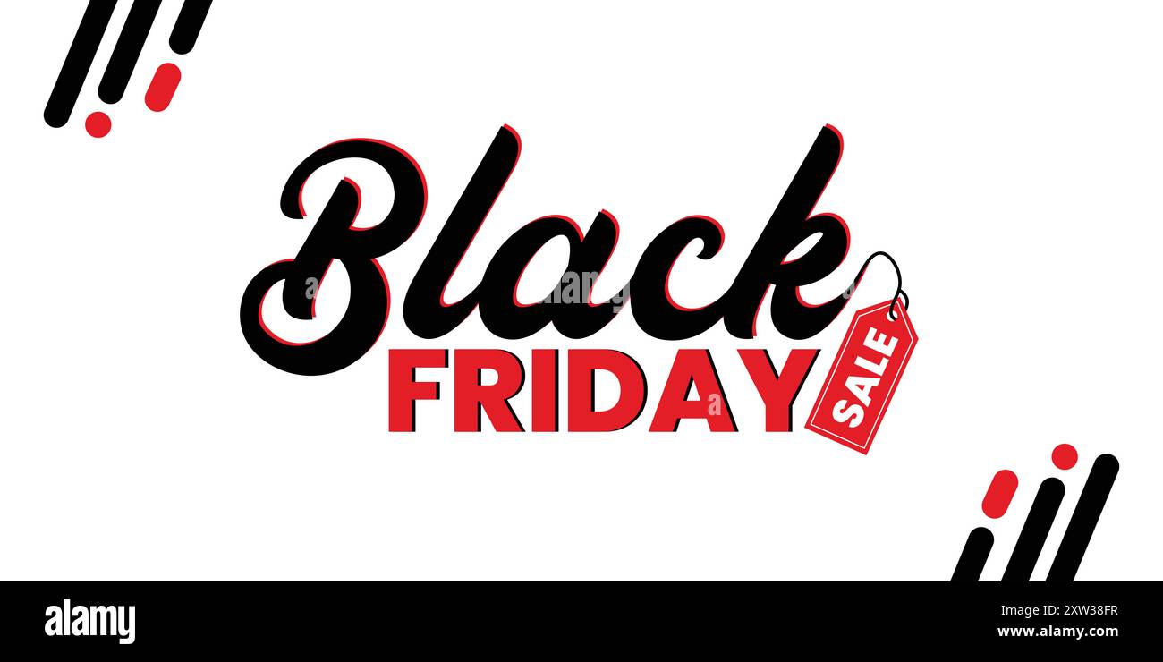 Conception vectorielle de bannière de vente de vendredi noir Illustration de Vecteur