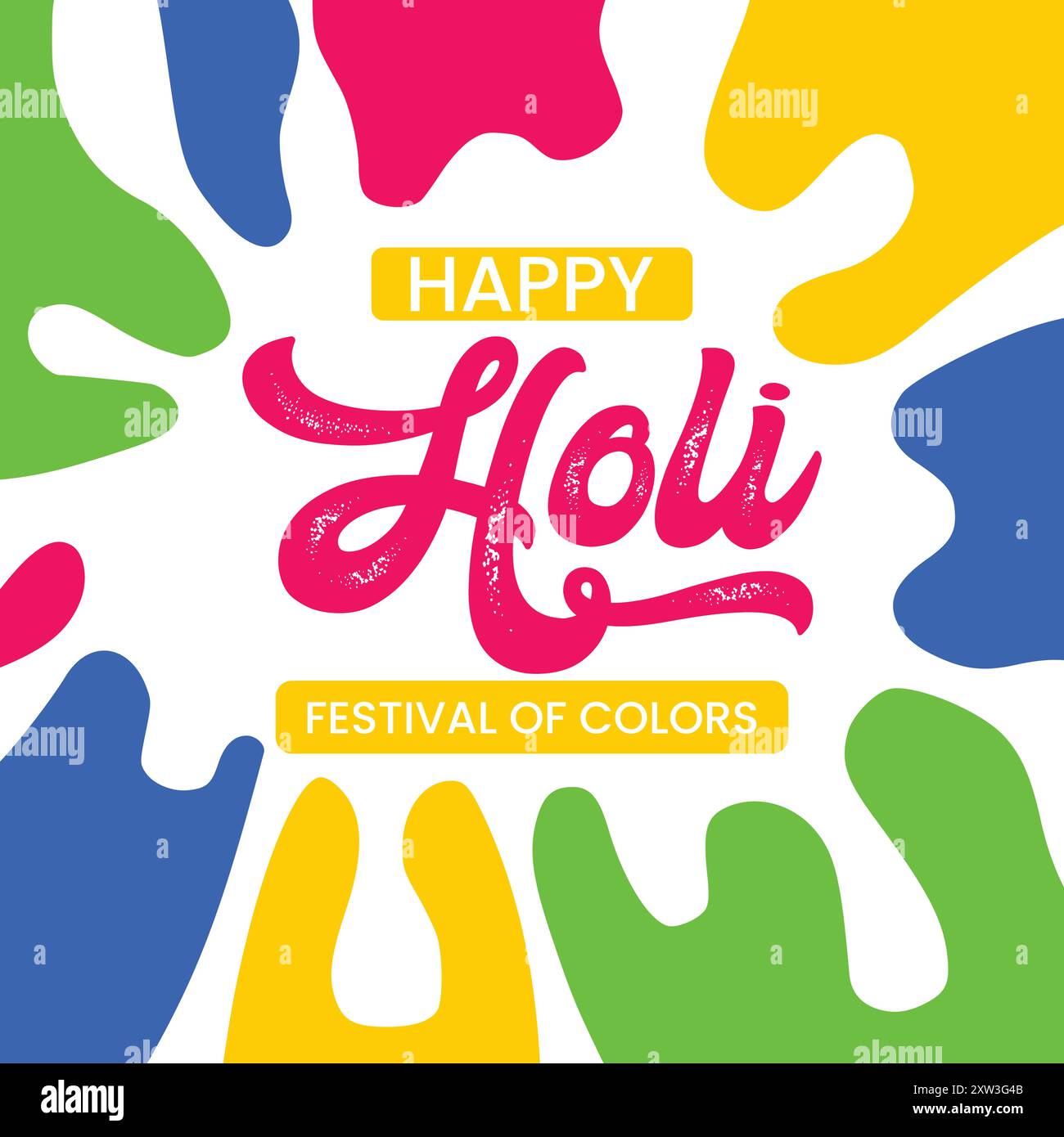 Happy Holi Poster Creative Design Illustration de Vecteur