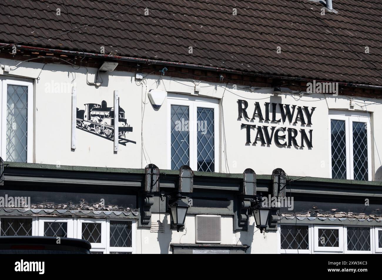 The Railway Tavern, Nuneaton, Warwickshire, Angleterre, Royaume-Uni Banque D'Images