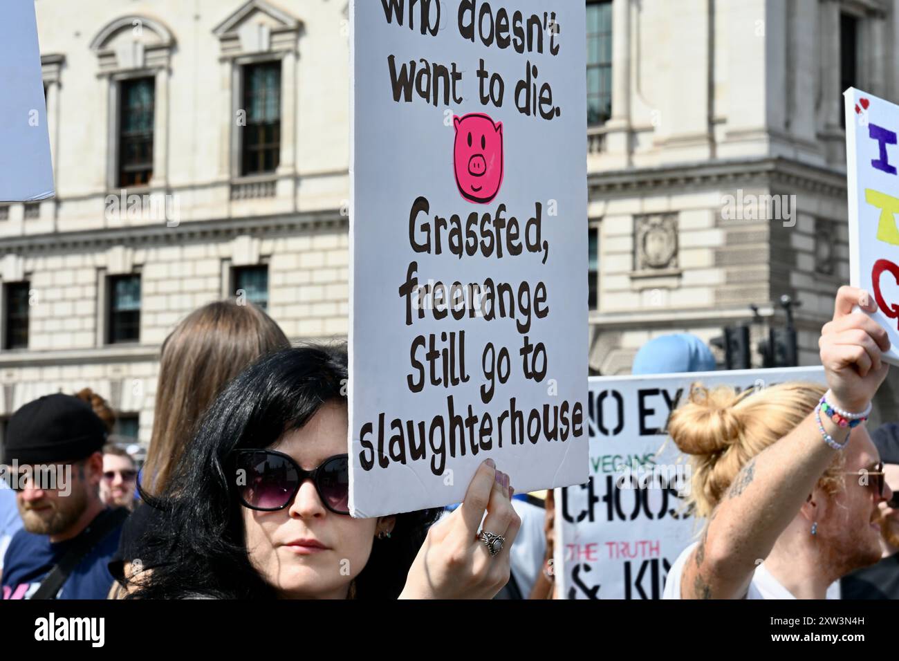 Londres, Royaume-Uni. National animal Rights March UK. Le plus grand et le meilleur événement de sensibilisation aux droits des animaux des Nations. Marchant comme un seul en solidarité avec toutes les espèces de cette planète. Banque D'Images