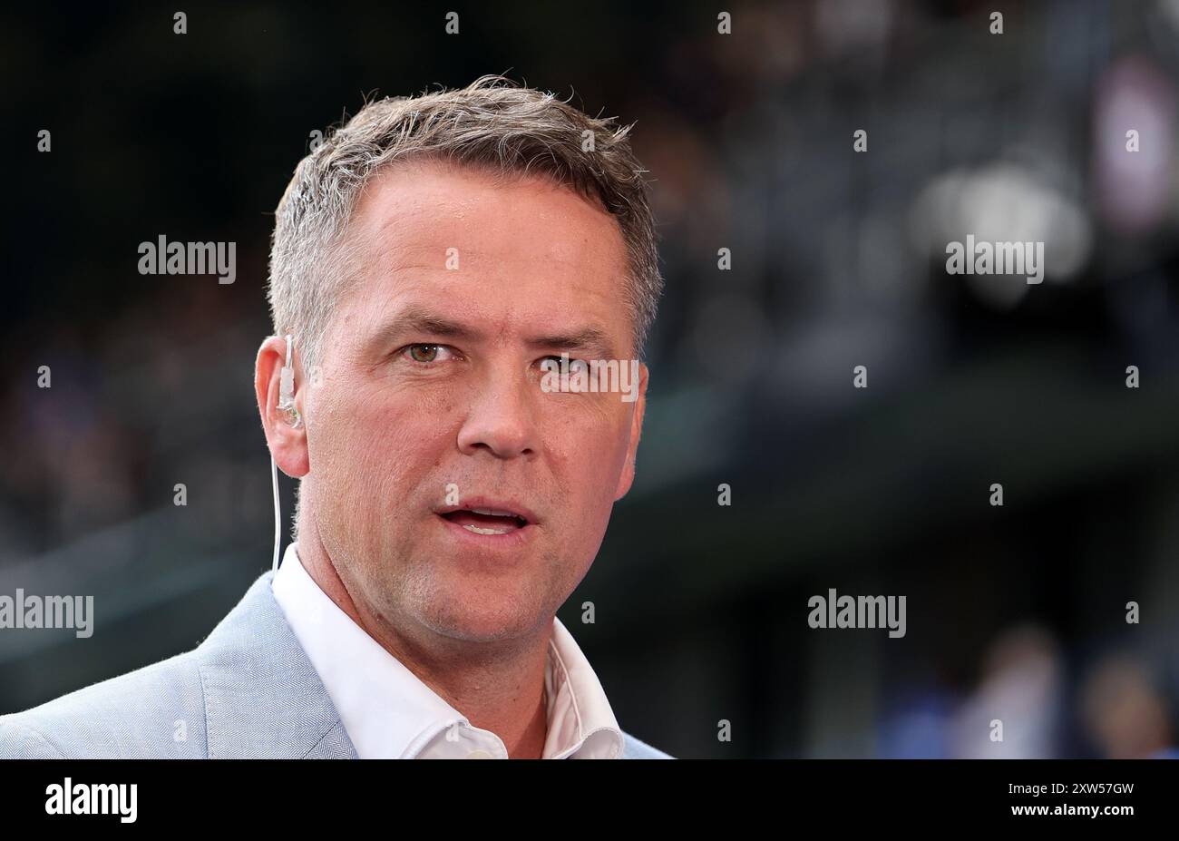 Ipswich, Royaume-Uni. 17 août 2024. Michael Owen lors du match de premier League à Portman Road, Ipswich. Le crédit photo devrait se lire comme suit : David Klein/Sportimage crédit : Sportimage Ltd/Alamy Live News Banque D'Images