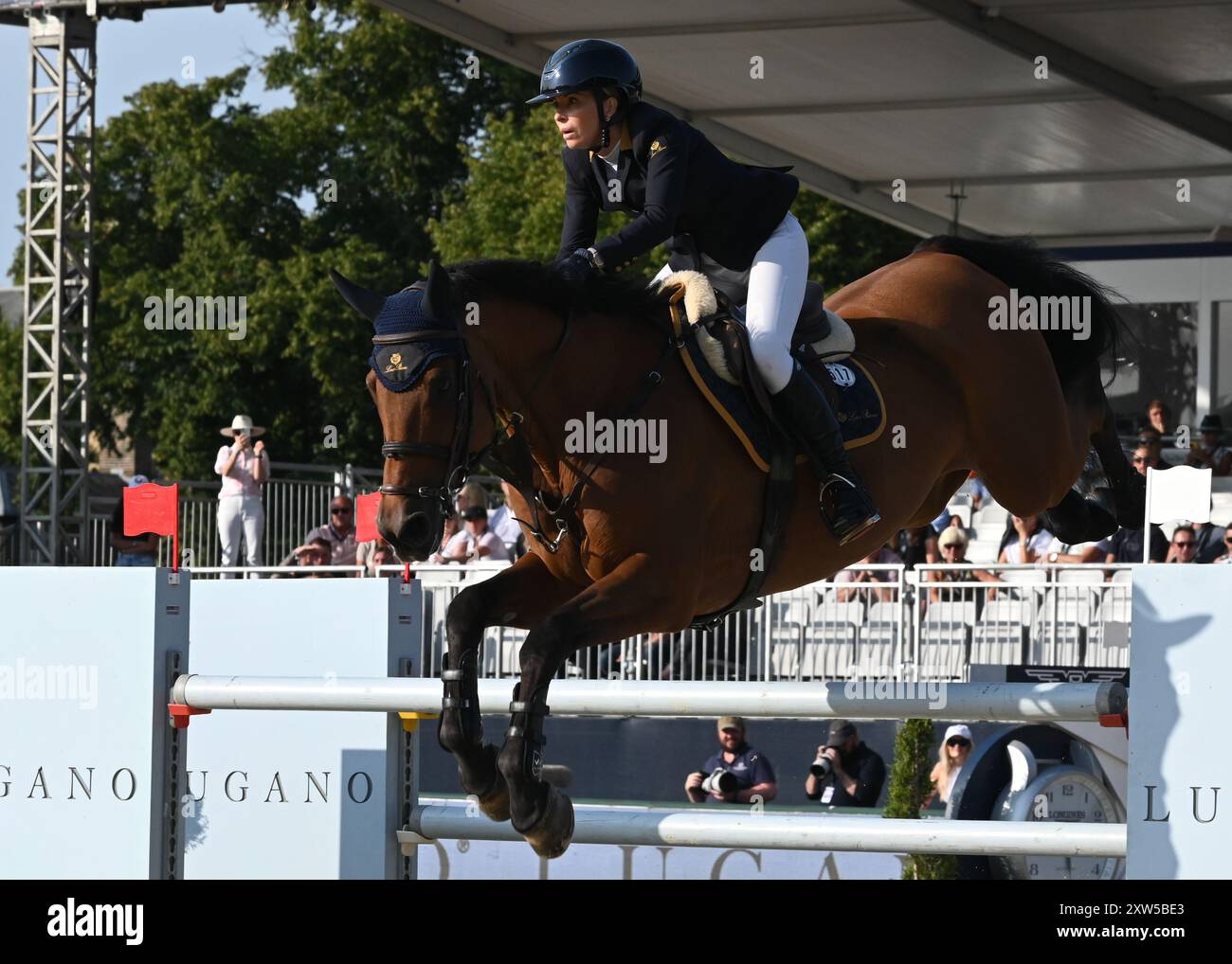 LONDRES, ROYAUME-UNI. 17 août 2024. Edwina Tops-Alexander terminé au LGCT London 2024 est le deuxième tour de qualification individuelle pour le GCL de Londres à Londres, Royaume-Uni. ( Credit : Voir Li/Picture Capital/Alamy Live News Banque D'Images