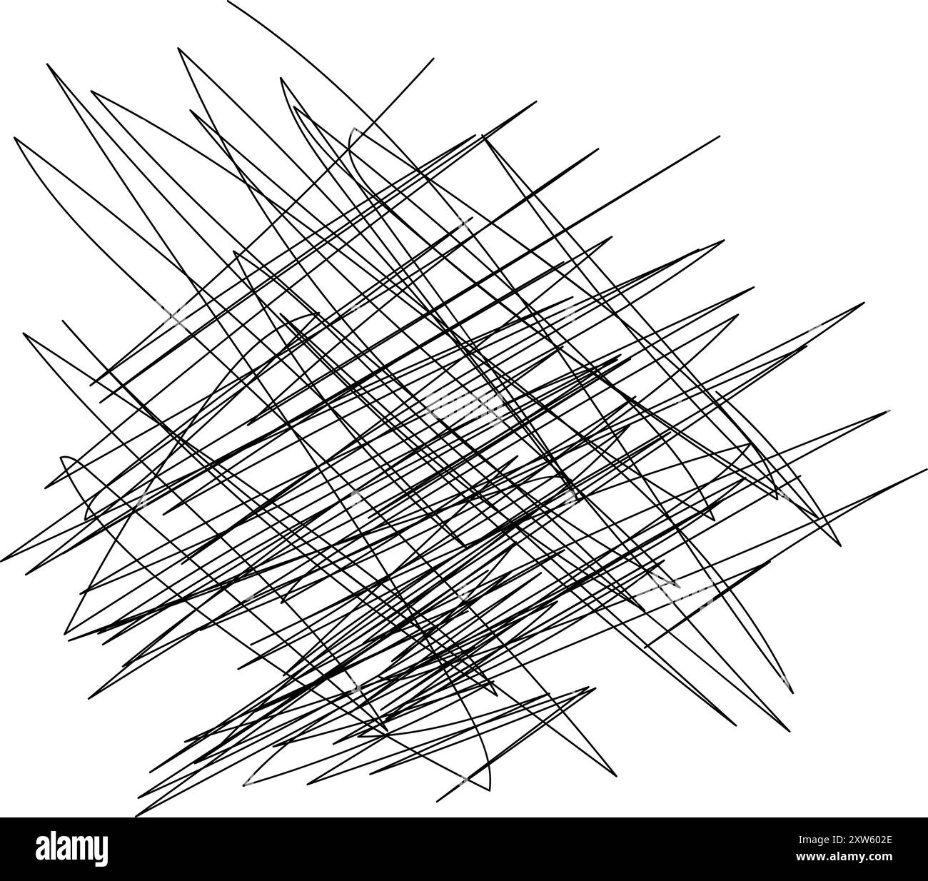 Art abstrait dynamique avec des lignes noires nettes Illustration de Vecteur